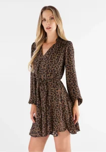 Guess Wanda Kadın Çok Renkli Elbise W5BK51WGLA2-P1UK