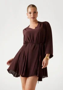 Guess Wanda Kadın Kahverengi Elbise W5BK51WGLA2-G1G5