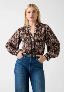 Guess Yeni Josette Uzun Kollu Kadın Çok Renkli Gömlek W5RH16WDW82-PM66