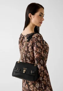 Guess Yesba Dönüştürülebilir Çapraz Askılı Kadın Siyah Omuz Çantası HWBG7833210-BLA