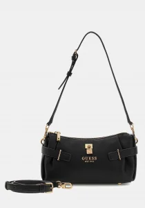 Guess Yesba Mini Üstten Fermuarlı Kadın Siyah Omuz Çantası HWBG7833720-BLA