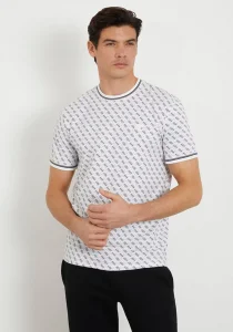 Guess Marshall Erkek Beyaz Aktif Regular Fit T-Shirt Z2YI05J1314-P084