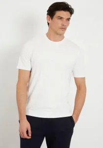 Guess Alphy Erkek Krem Aktif Regular Fit T-Shirt Z2YI11J1314-SCFY