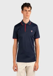 Guess New Tech Erkek Lacivert Slim Fit Polo T-Shirt M4YP35KCBM0-G7V2