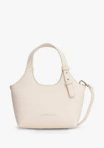 Tommy Hilfiger TH Logolu Mini Kadın Bej El Çantası AW0AW18281AEO