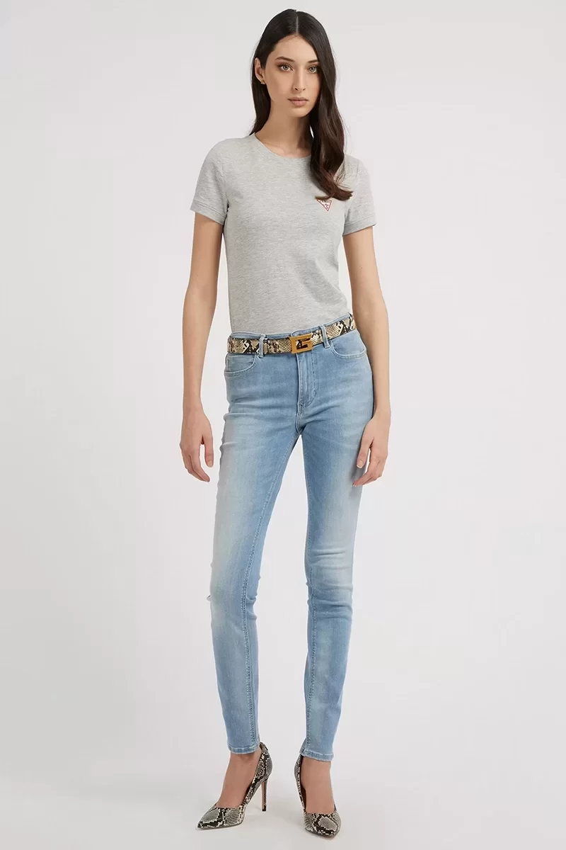 Guess 1981 SKINNY Kadın Mavi Jeans W2YA46D4Q01-CLH1