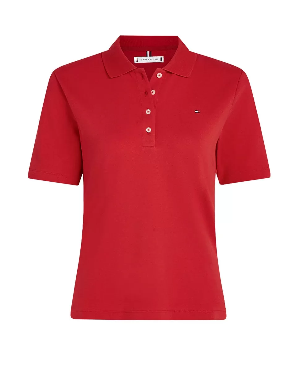 Tommy Hilfiger 1985 REG PIQUE POLO SS Kadın  T-shirt WW0WW43224XLG