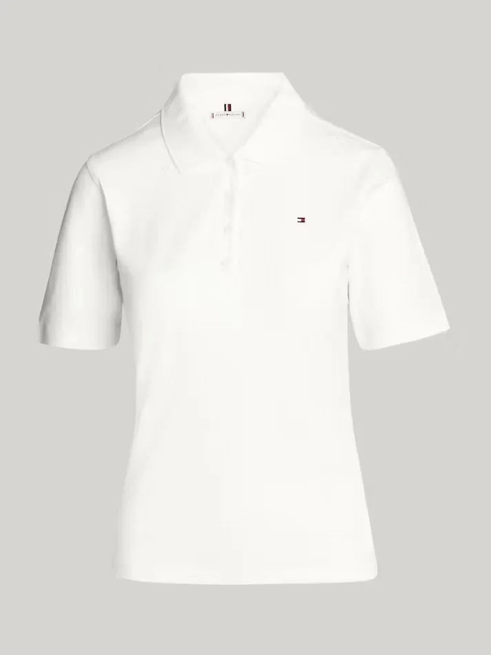Tommy Hilfiger 1985 REG PIQUE POLO SS Kadın  T-shirt WW0WW43224YBL
