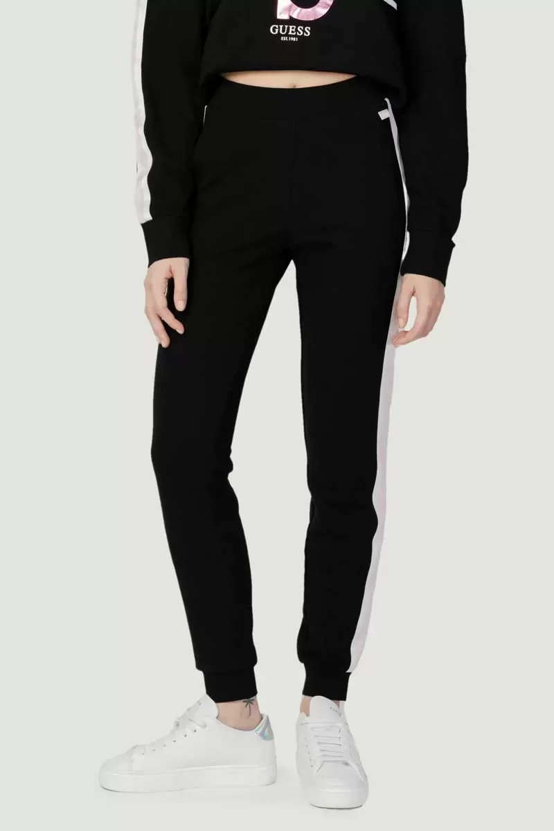 Guess 4G JOGGER Kadın Siyah Eşofman Altı V3YB20KBV71-JBLK