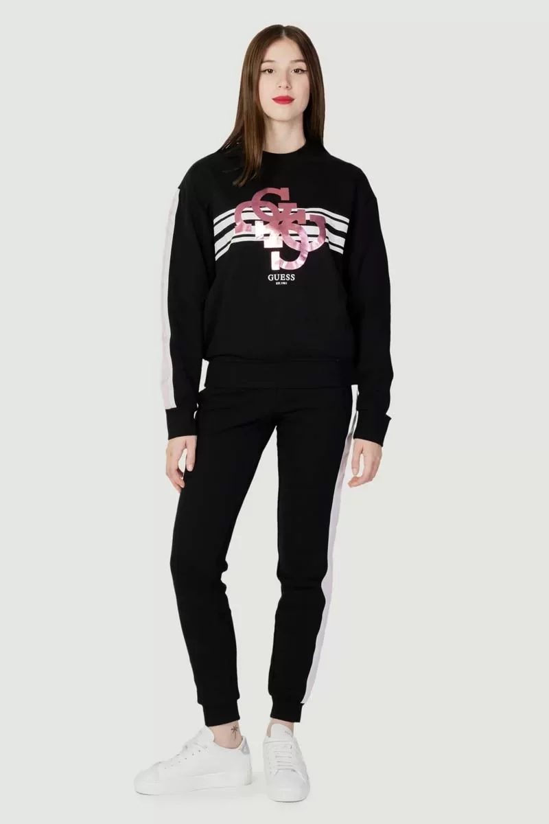 Guess 4G JOGGER Kadın Siyah Eşofman Altı V3YB20KBV71-JBLK