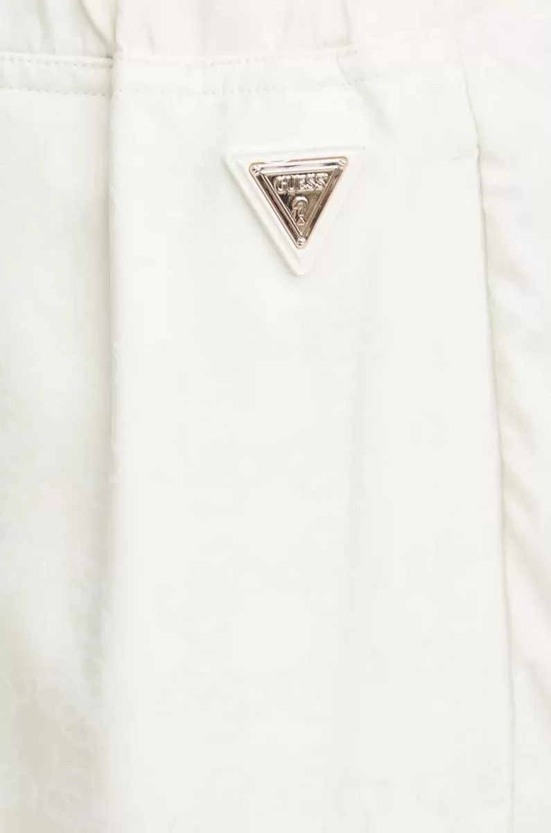 Guess 4G Logo Cargo Pants Kadın Beyaz Eşofman Altı V4BB03WGLV2-F0CY