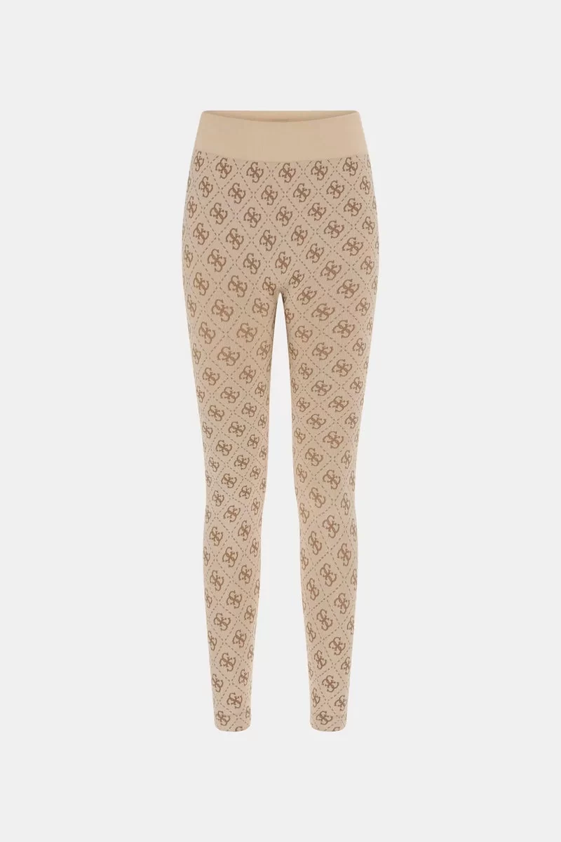 Guess 4G RHOMBUS LEGGINGS SEAMLESS Kadın Krem Tayt V5RB04Z3LF0-FN4R