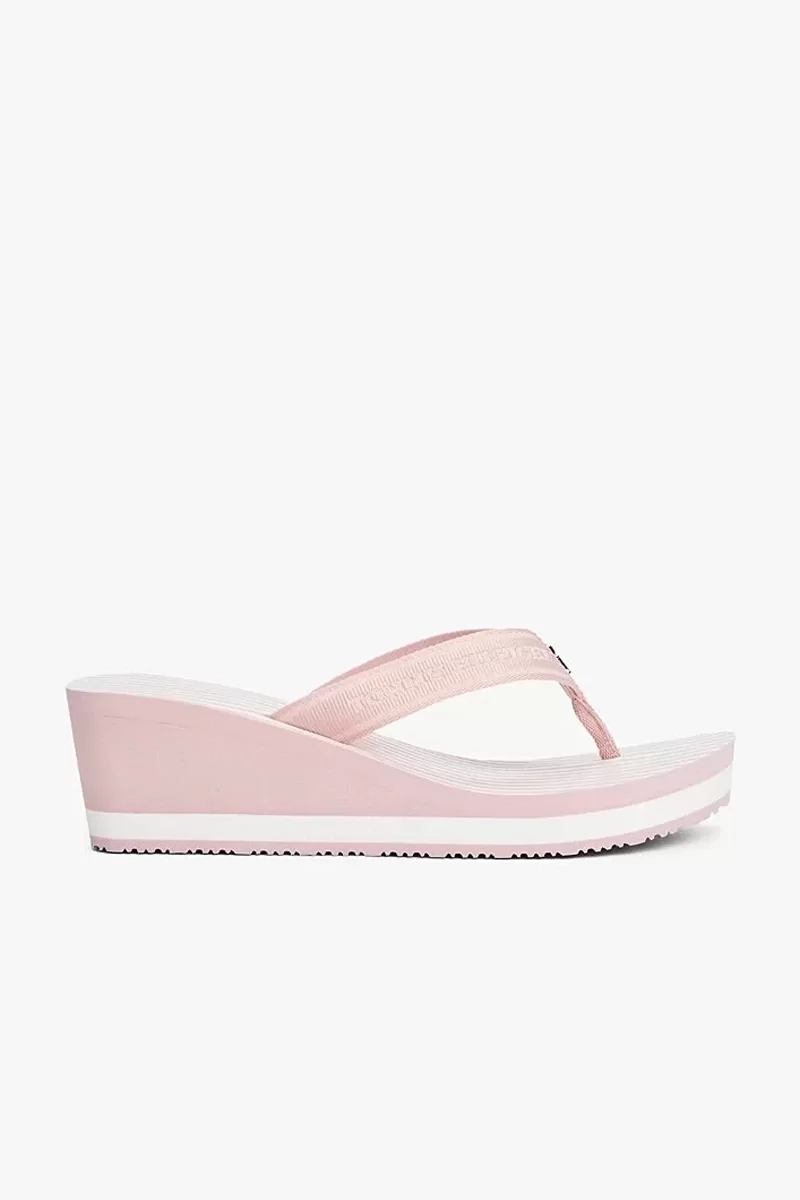 Tommy Hilfiger TH STRIPES WEDGE BEACH SANDAL Kadın  Terlik FW0FW08521TQN