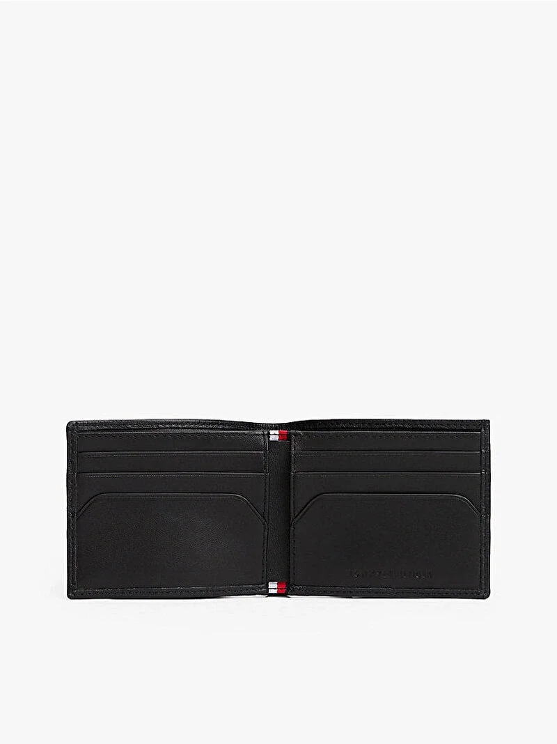 Tommy Hilfiger TH Flag Mini Kartlıklı Erkek Siyah Cüzdan AM0AM13708BDS