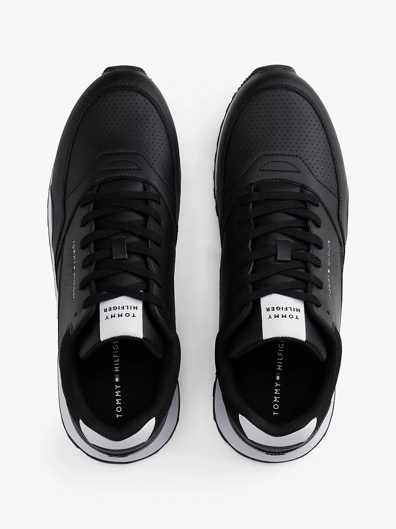 Tommy Hilfiger New Runner Eva Tabanlı Deri Klasik Erkek Siyah Sneaker FM0FM055120GX