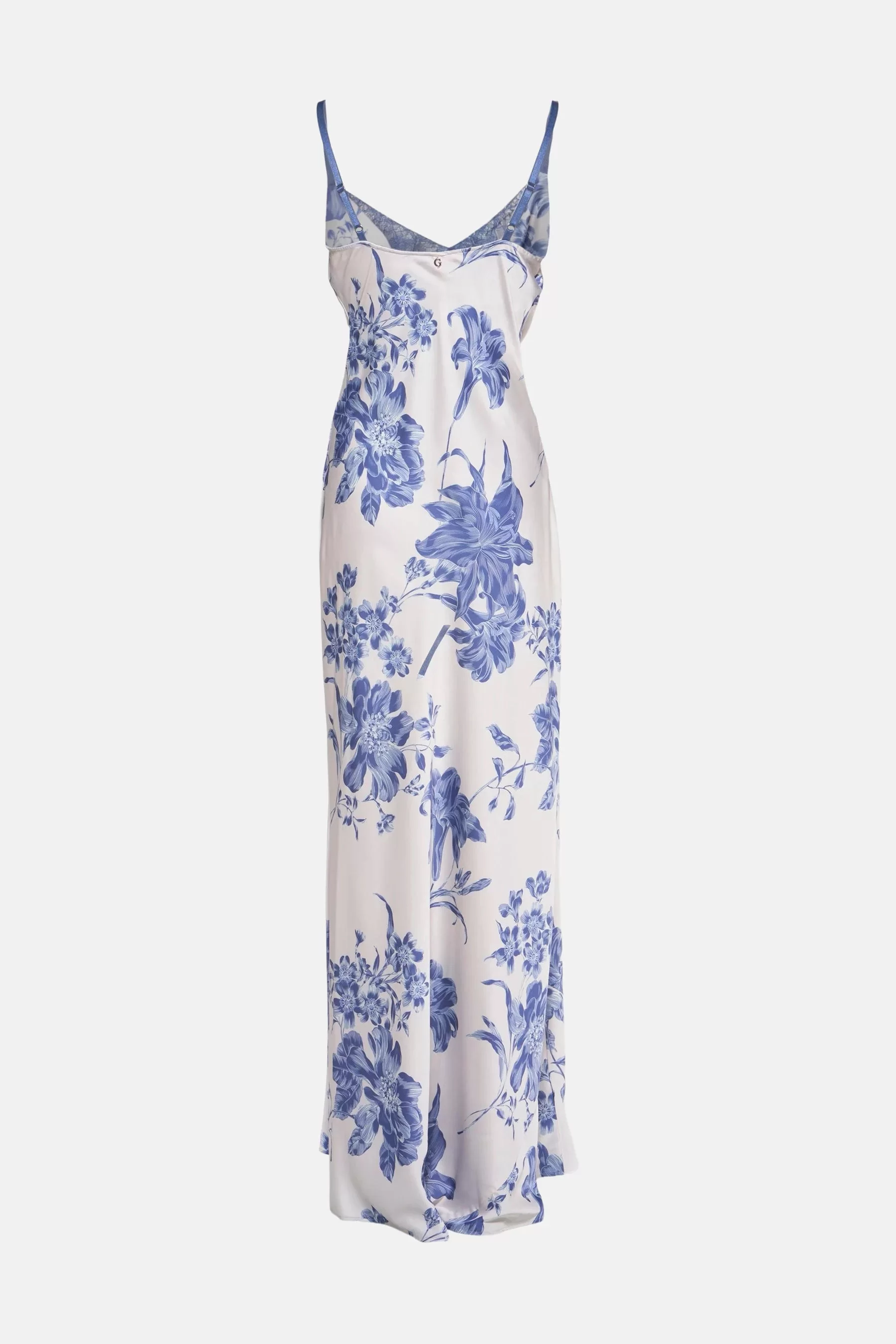 Guess ADLE LACE NECKLINE LONG DRESS Kadın Çok Renkli Elbise W5GK10WF1T2-P7WQ