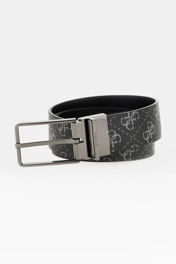 Guess AGUEDA ADJ & REV BELT H35 Erkek Siyah Kemer BMAGLOP5235-DBM