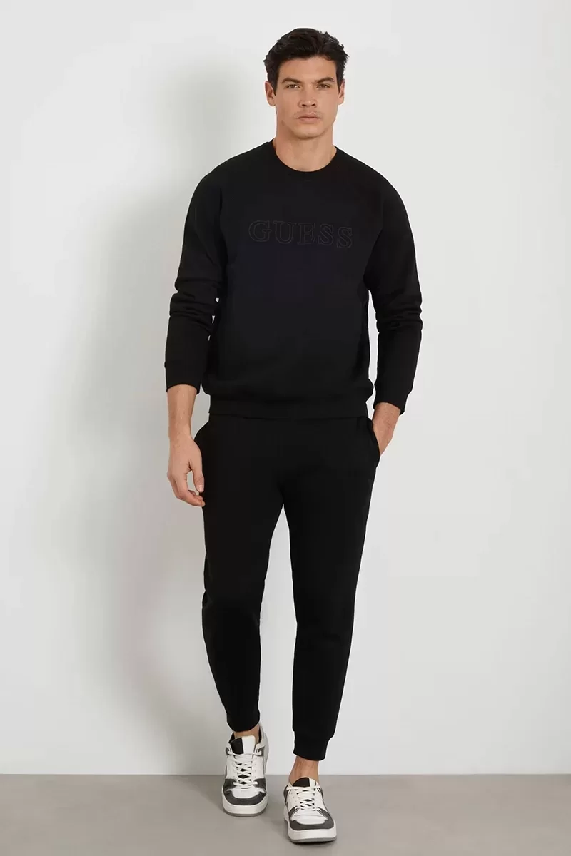 Guess ALDWIN LONG PANT Erkek Siyah Eşofman Altı Z2YB22K9V31-JBLK