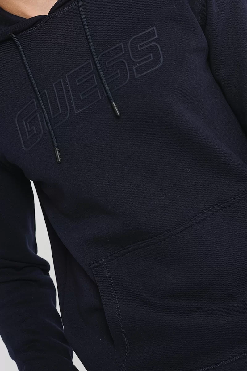 Guess Aldwın New Hoodıe Erkek Lacivert Sweatshirt Z4YQ12K9V31-DPM