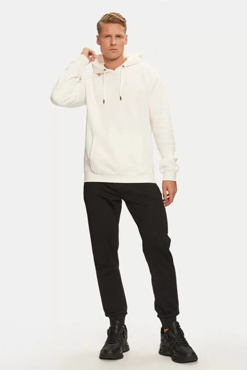Guess Aldwın New Hoodıe Erkek Beyaz Sweatshirt Z4YQ12K9V31-SCFY