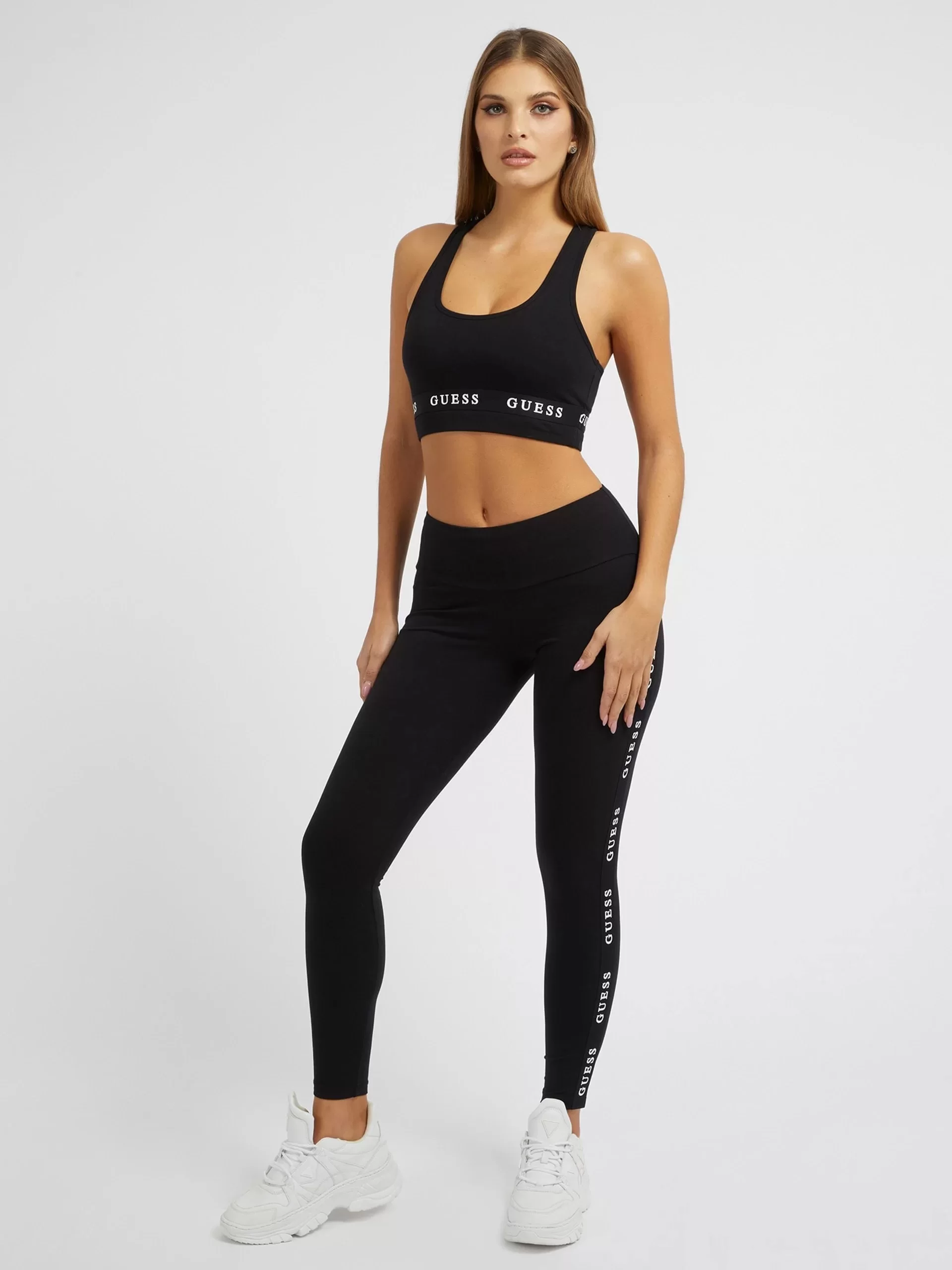 Guess ALINE LEGGINGS 4/4 E Kadın Siyah Tayt V2YB14KABR0-JBLK