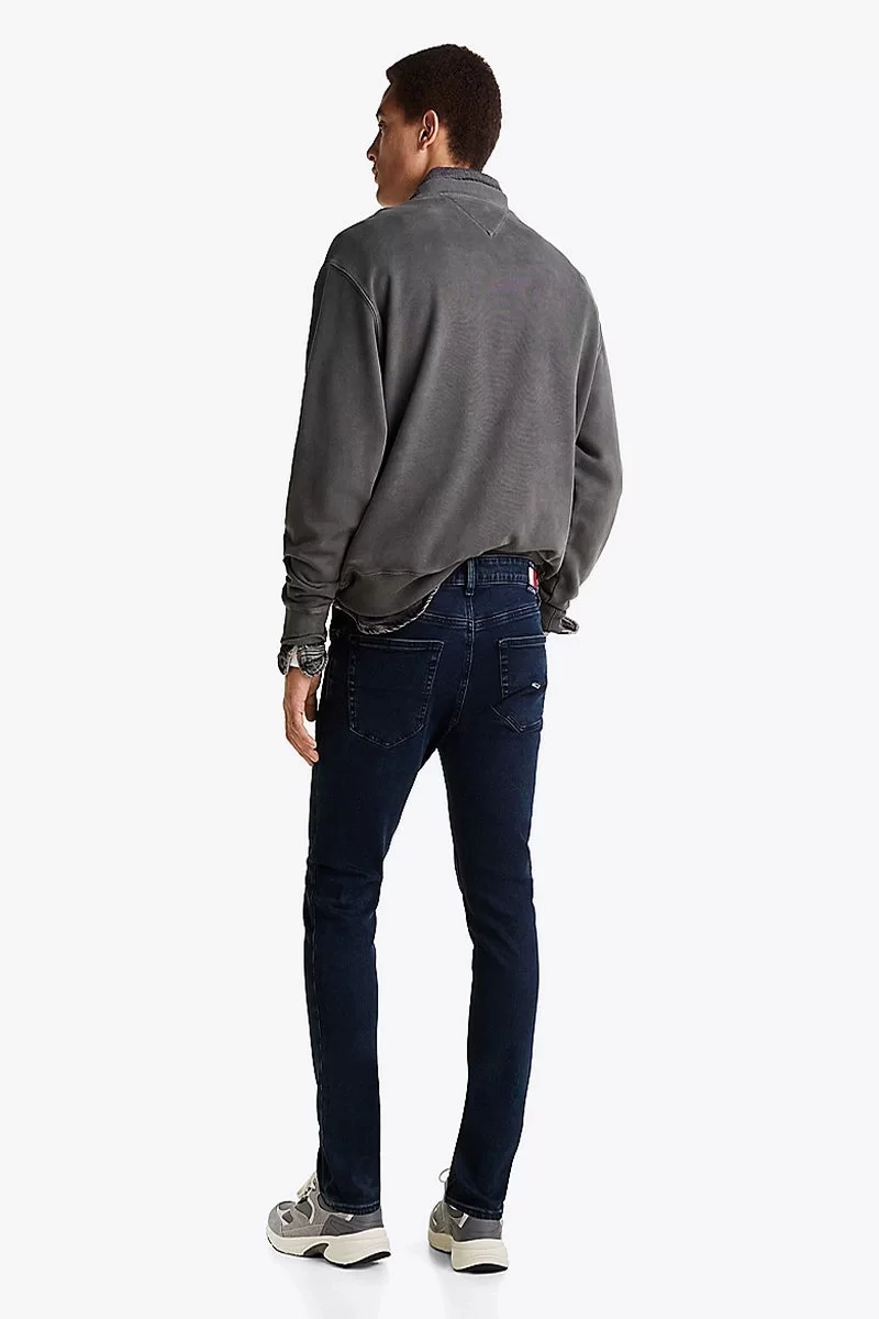 Tommy Jeans AUSTIN SLIM TPRD AI4269 Erkek denim Jeans DM0DM210711BK