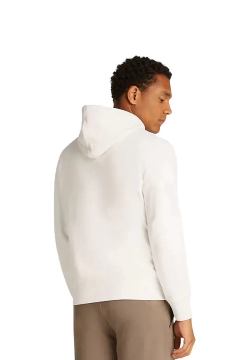 CK Jeans BADGE HOODIE Erkek BEYAZ Sweatshirt J30J323430-YBI