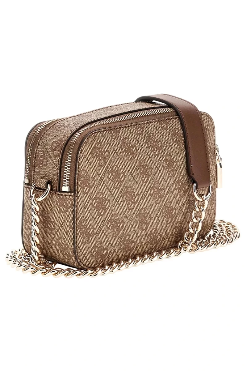 Guess Izzy Camera Bag Kadın Kahverengi Çapraz Çanta HWSG8654140-LGW