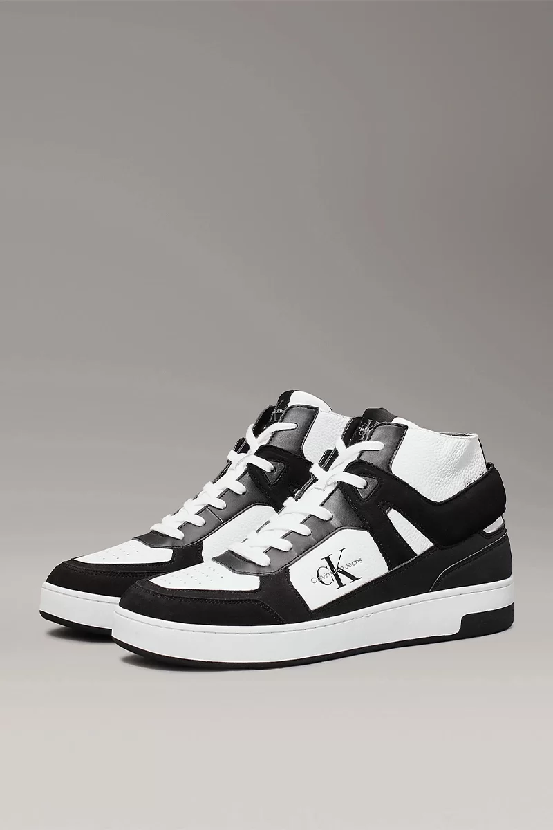 CK Jeans BASKET CUP MID LACEUP AUTHENTIC Erkek Siyah Sneaker YM0YM01109-0GM
