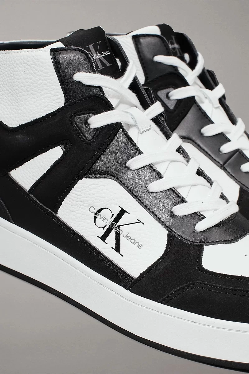 CK Jeans BASKET CUP MID LACEUP AUTHENTIC Erkek Siyah Sneaker YM0YM01109-0GM