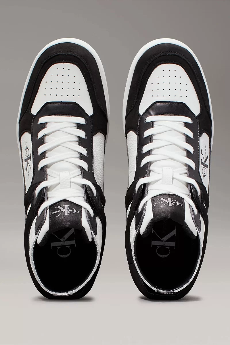 CK Jeans BASKET CUPSOLE MID ML MIX Kadın Siyah Sneaker YW0YW01578-0GM