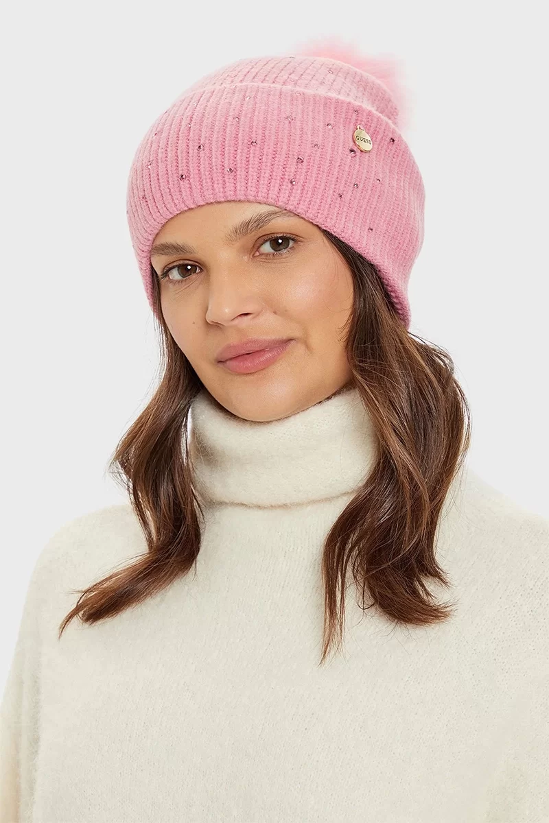 Guess BEANIE Kadın Pembe Şapka AW5213POL01-PIN