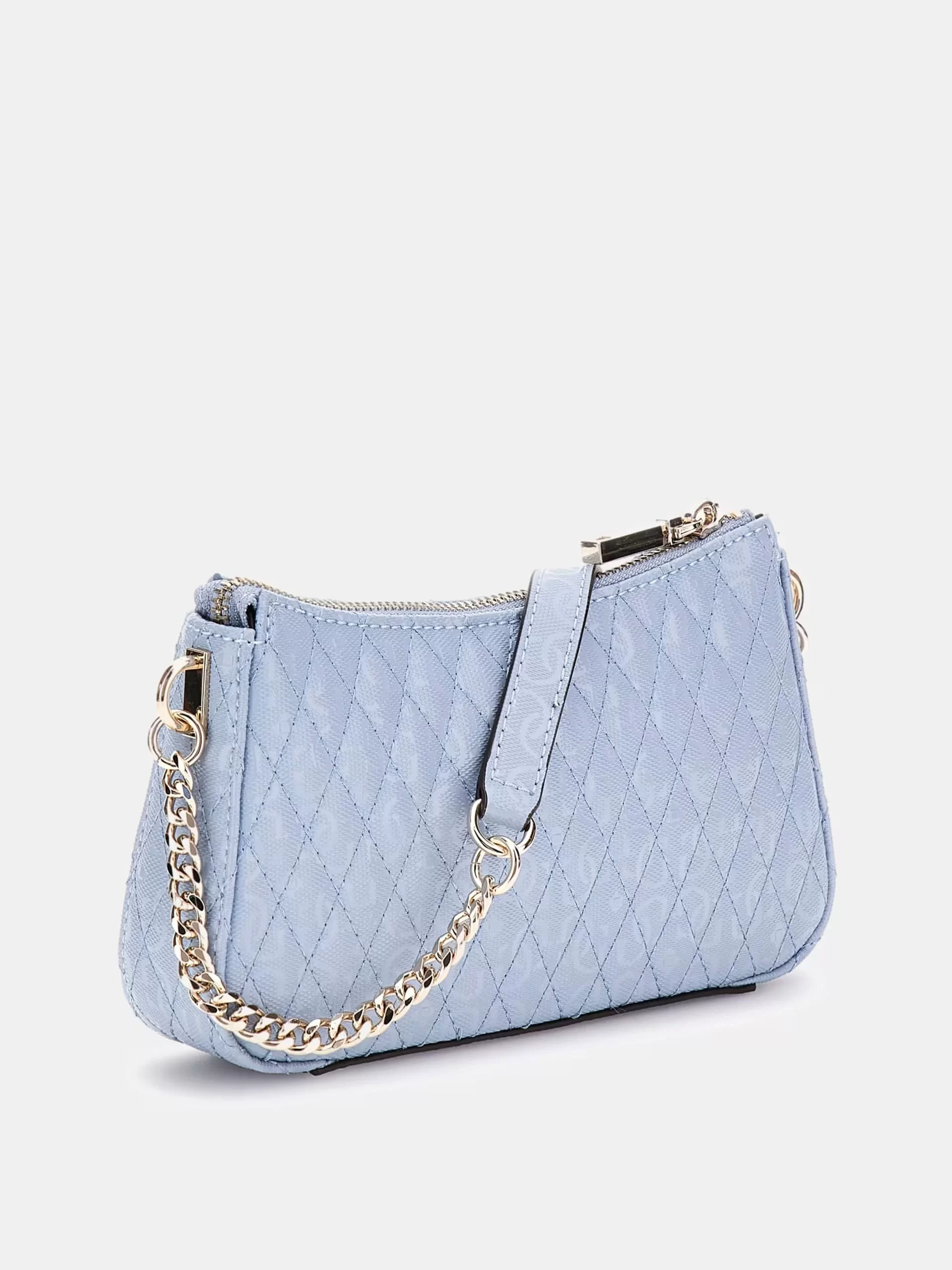 Guess BETULA MINI CROSSBODY TOP ZIP Kadın Mavi Mini Çanta HWGG9626720-STU