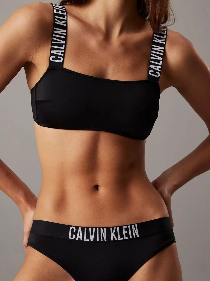Calvin Klein Kadın Siyah Orta Bel Astarlı Siyah Bikini Altı