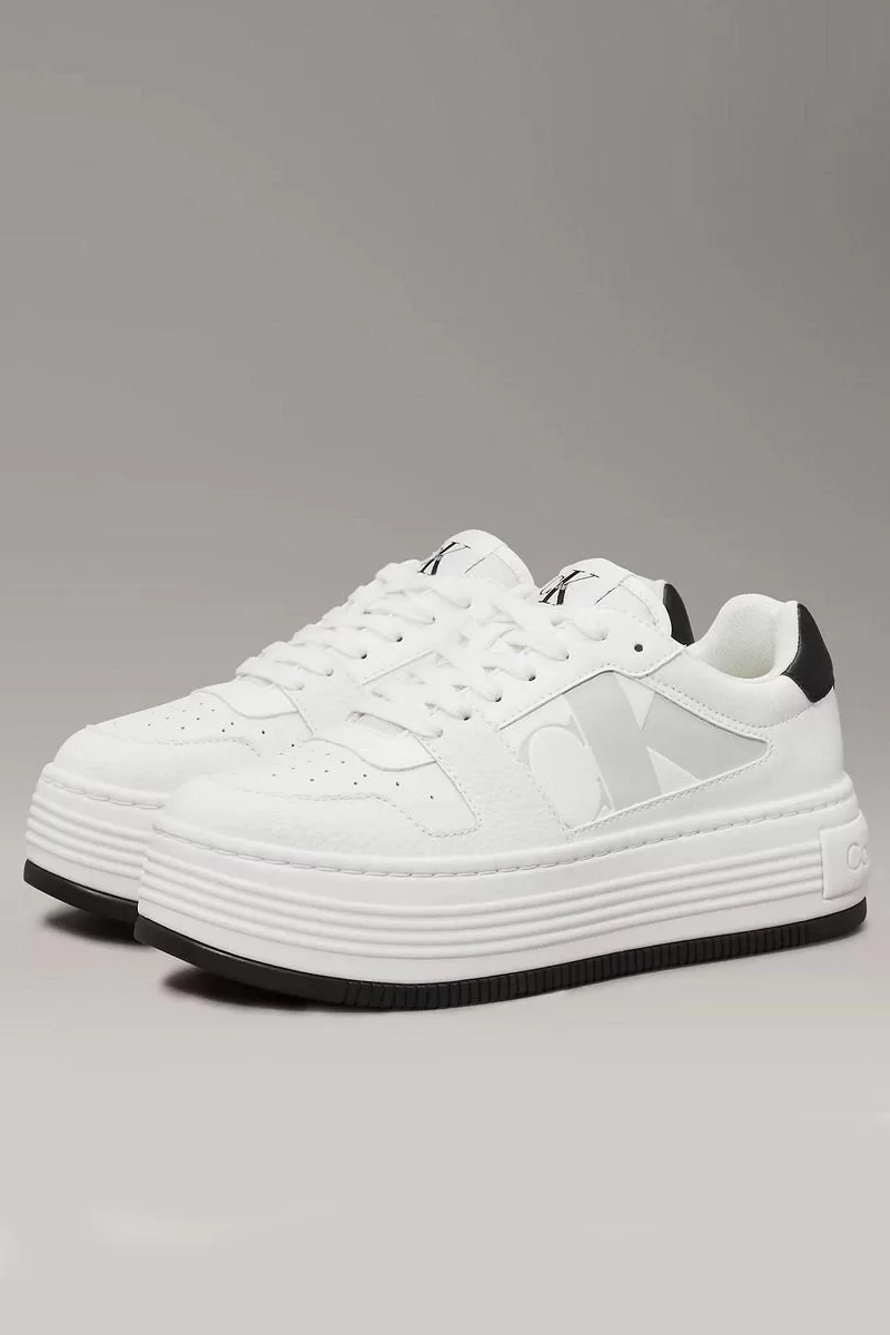 Calvin Klein BOLD FLATF LOW LACEUP MIX NBS Kadın  Sneaker YW0YW01641-01W