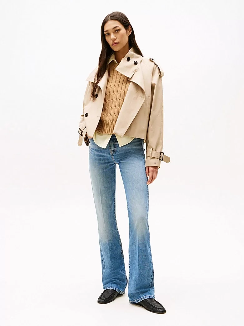 Tommy Hilfiger Kadın Açık Mavi Bootcut Denim Pantolon