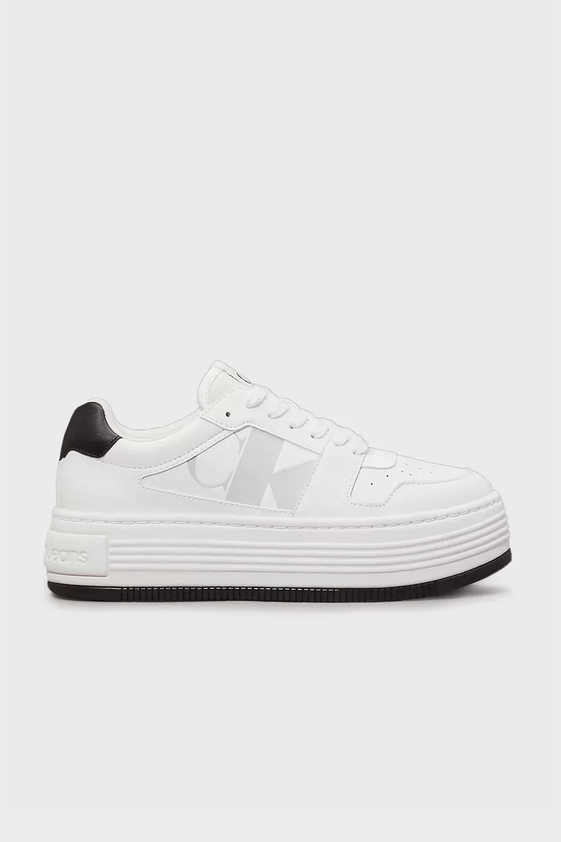 Calvin Klein BOLD FLATF LOW LACEUP MIX NBS Kadın Sneaker YW0YW01641-01W