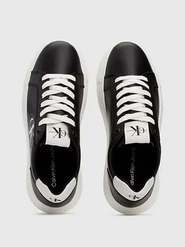 CK Jeans CHUNKY CUPSOLE MONO LTH WN Kadın Siyah Sneaker YW0YW00823-BDS