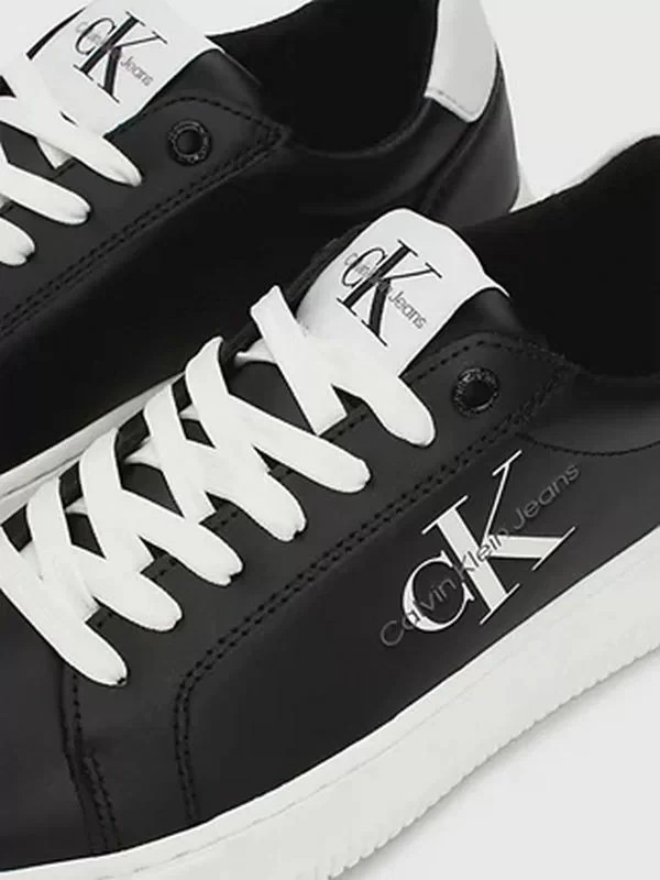 CK Jeans CHUNKY CUPSOLE MONO LTH WN Kadın Siyah Sneaker YW0YW00823-BDS