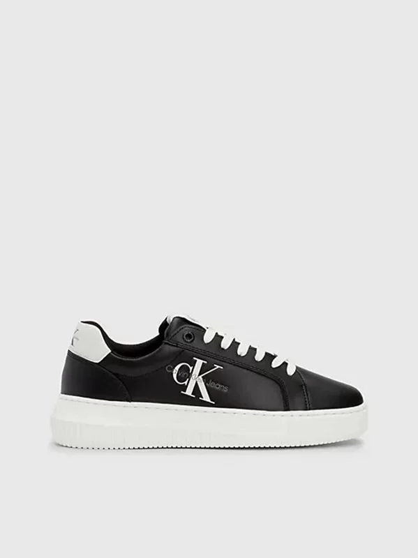 CK Jeans CHUNKY CUPSOLE MONO LTH WN Kadın Siyah Sneaker YW0YW00823-BDS