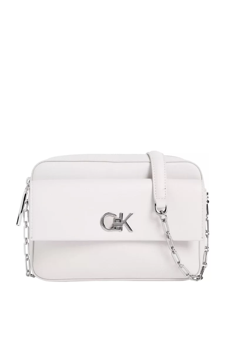 Calvin Klein CK RE-LOCK POCKET CAMERA BAG Kadın Beyaz Çanta LV04F3102G-FUP