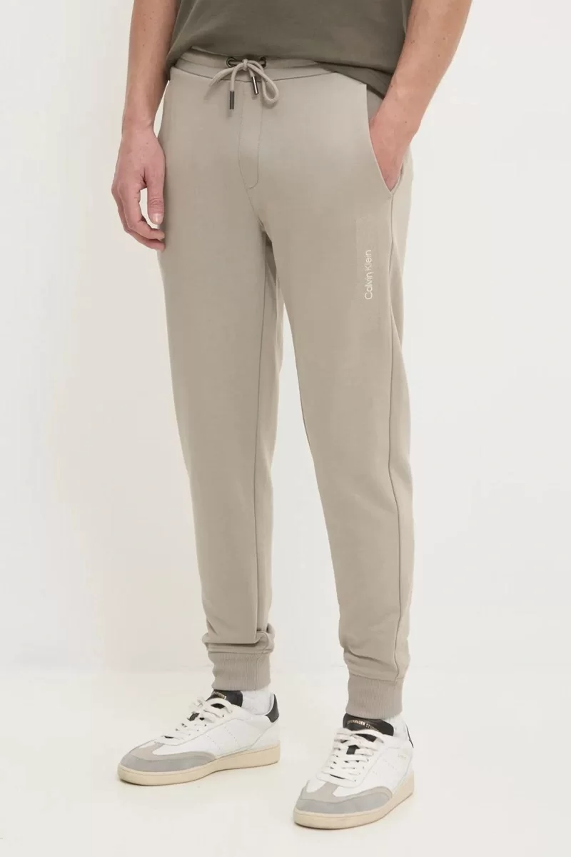Calvin Klein Erkek Regular Fit Günlük Bej Eşofman Altı