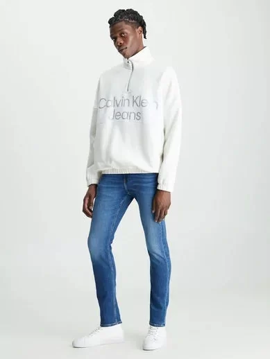 CK Jeans Calvin Klein Erkek Denim Slim Fit Yüksek Bel Erkek  Jeans J30J323691-1BJ