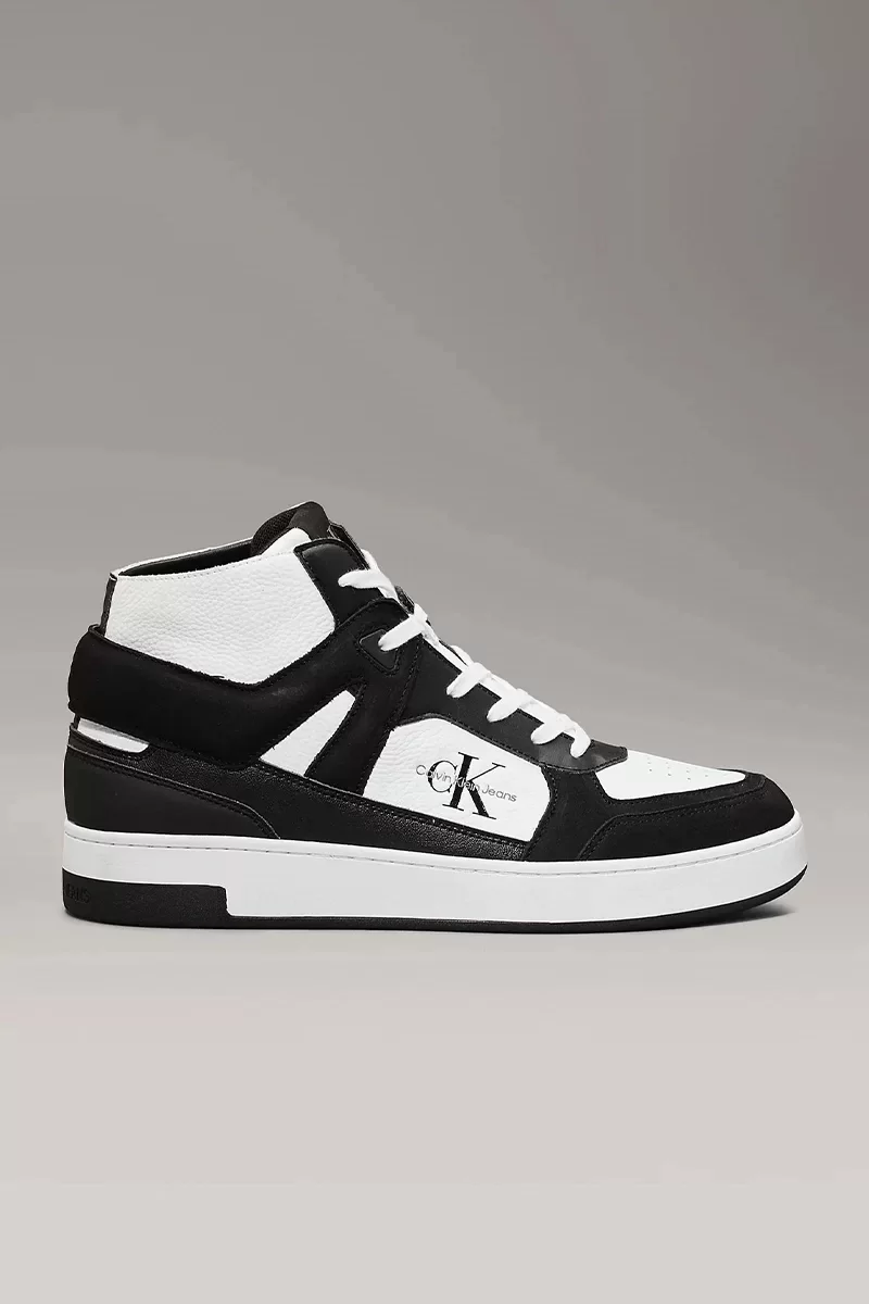 CK Jeans BASKET CUP MID LACEUP AUTHENTIC Erkek Siyah Sneaker YM0YM01109-0GM