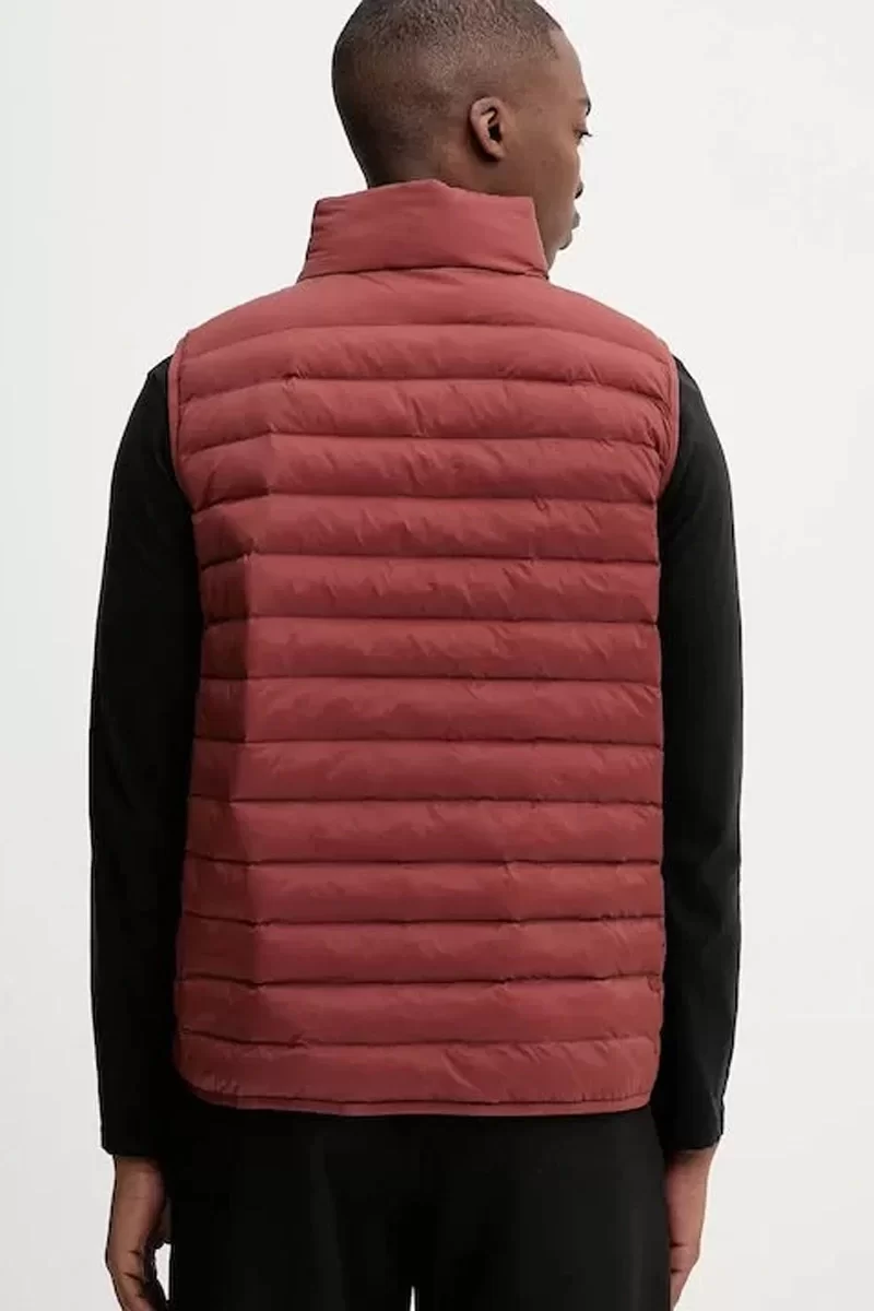 Calvin Klein Erkek Kolsuz Hafif Naylon Şişme Kahverengi Yelek LV04LC509G-VFK