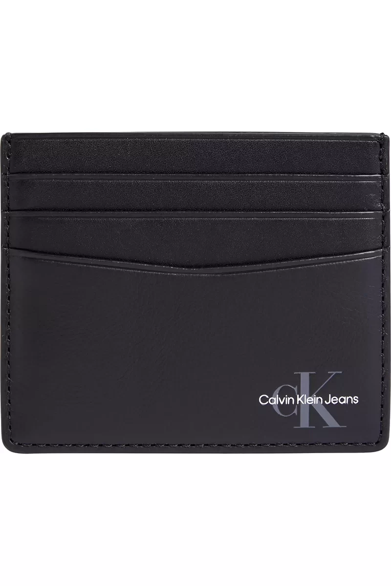 Calvin Klein Erkek Monogram Soft Siyah Kartlık