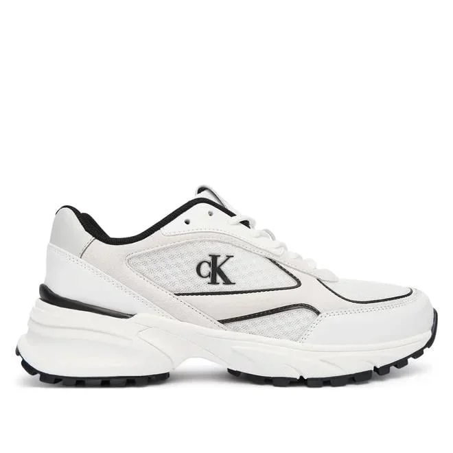 Calvin Klein File Detaylı Metalik Hike Runner Spor Kadın Beyaz Sneaker YW0YW02009-01W