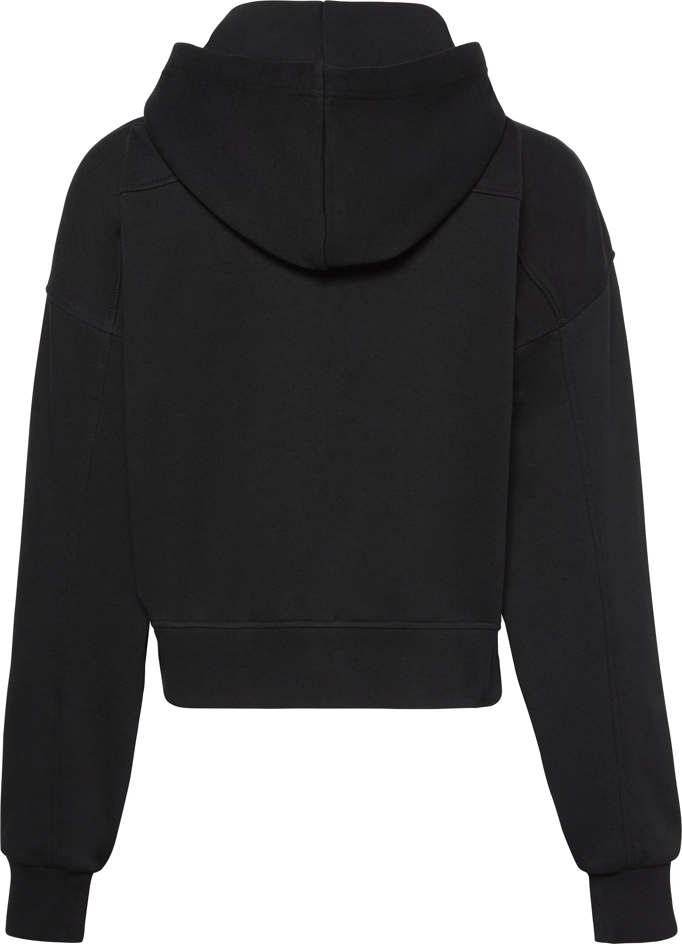 Calvin Klein Jeans A- FRENCH TERRY BADGE LOGO FZ HO Kadın Siyah Sweatshirt LV047C216G-UB1