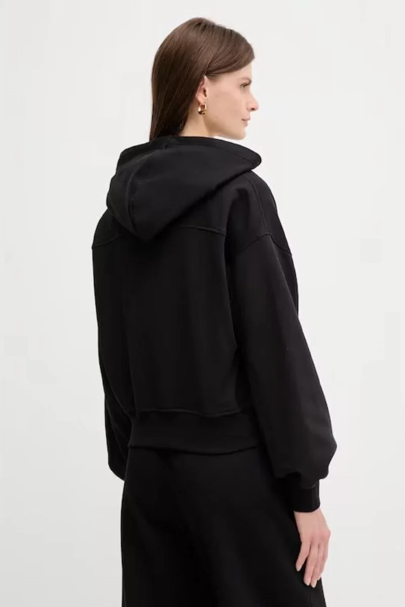 Calvin Klein Jeans A- FRENCH TERRY BADGE LOGO FZ HO Kadın Siyah Sweatshirt LV047C216G-UB1