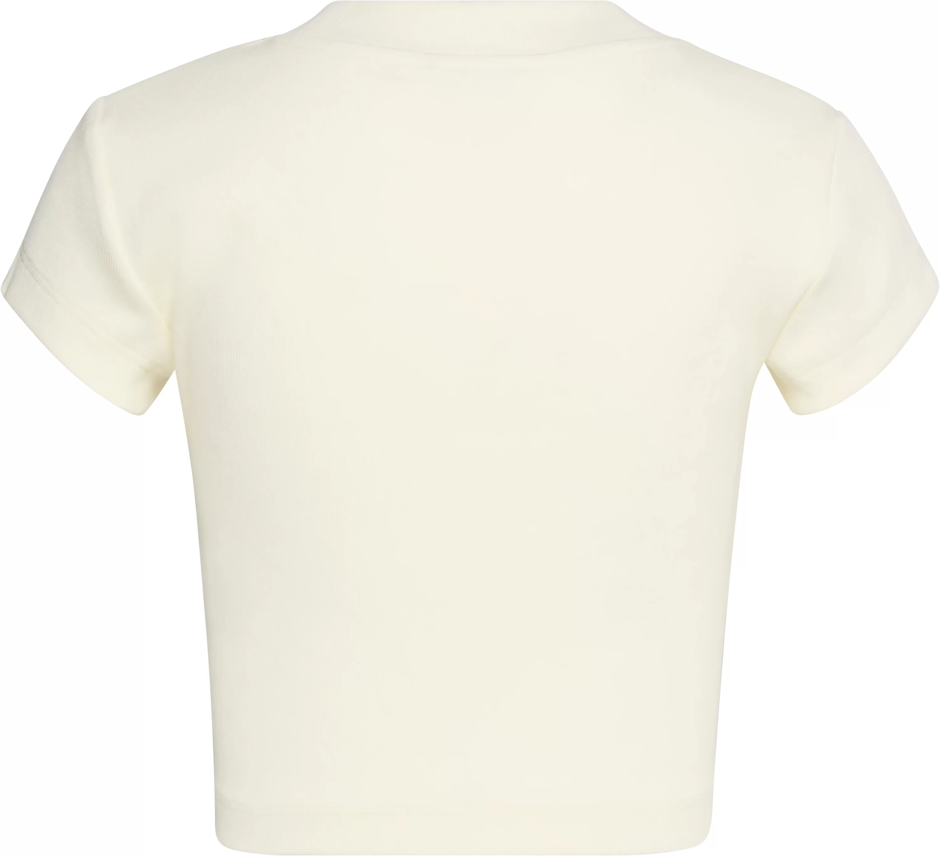 Calvin Klein Jeans A- MONOGRAM BABY TEE Kadın Beyaz T-shirt LV047AB802-YC9